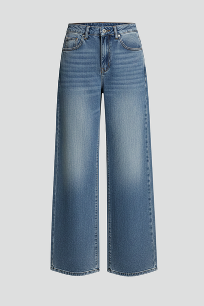 Angela | Women's Relaxed Wide-Leg Denim Jeans