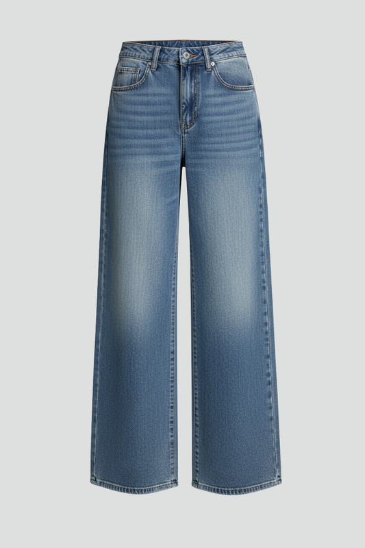 Angela | Women's Relaxed Wide-Leg Denim Jeans