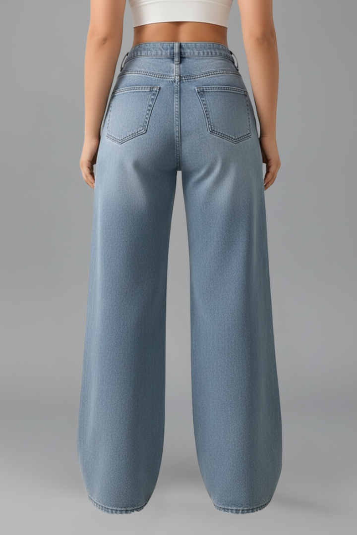Annika | Women's High-Rise Wide-Leg Denim Jeans
