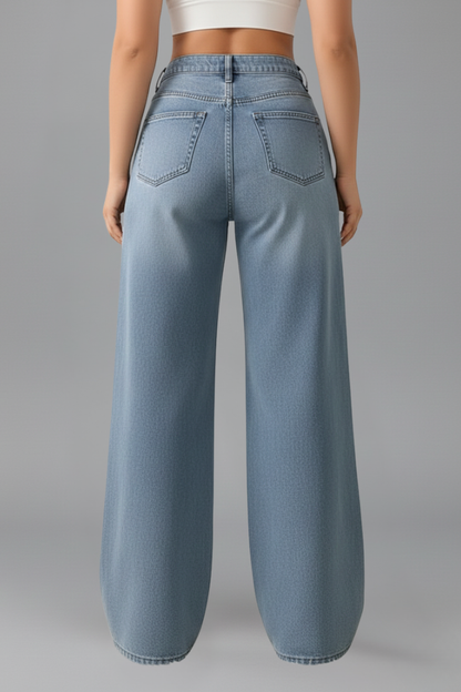 Annika | Women's High-Rise Wide-Leg Denim Jeans