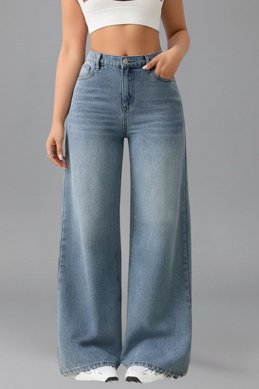 Annika | Women's High-Rise Wide-Leg Denim Jeans