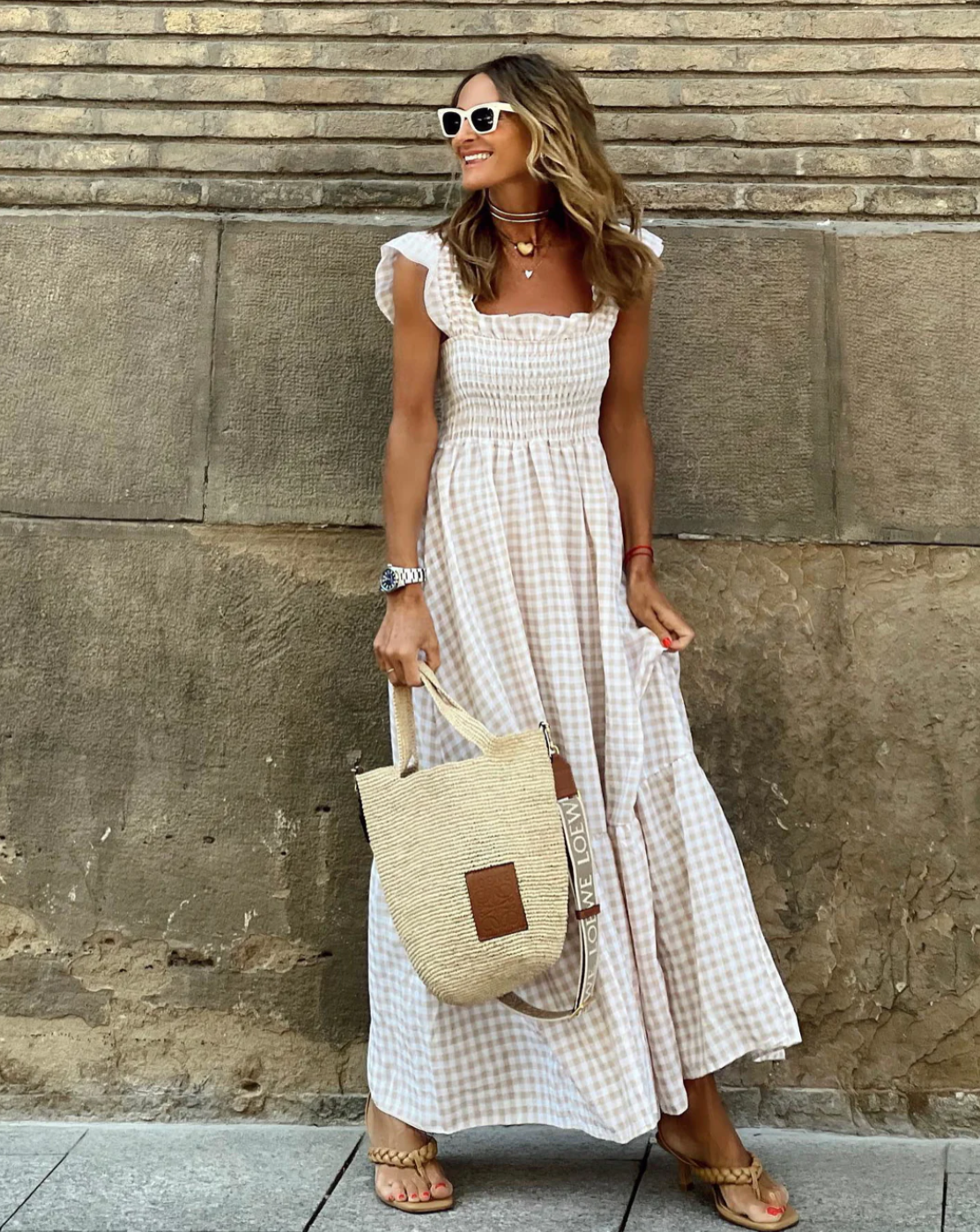 Coralie | Smocked Ruffle Sleeve Summer Dress