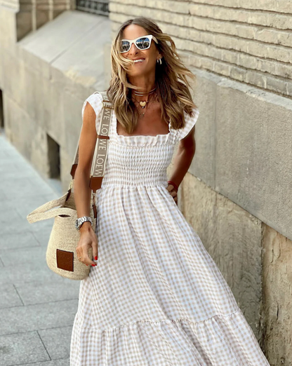 Coralie | Smocked Ruffle Sleeve Summer Dress