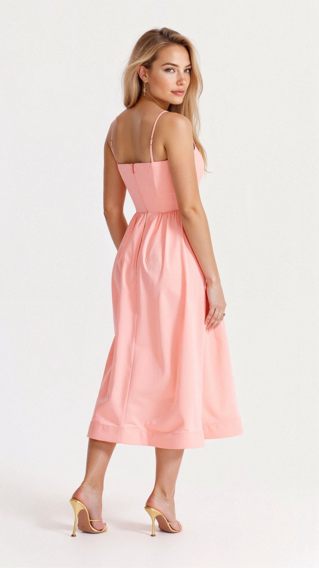 Regine | Women's A-Linien-Midi Dress in Ascot-Style