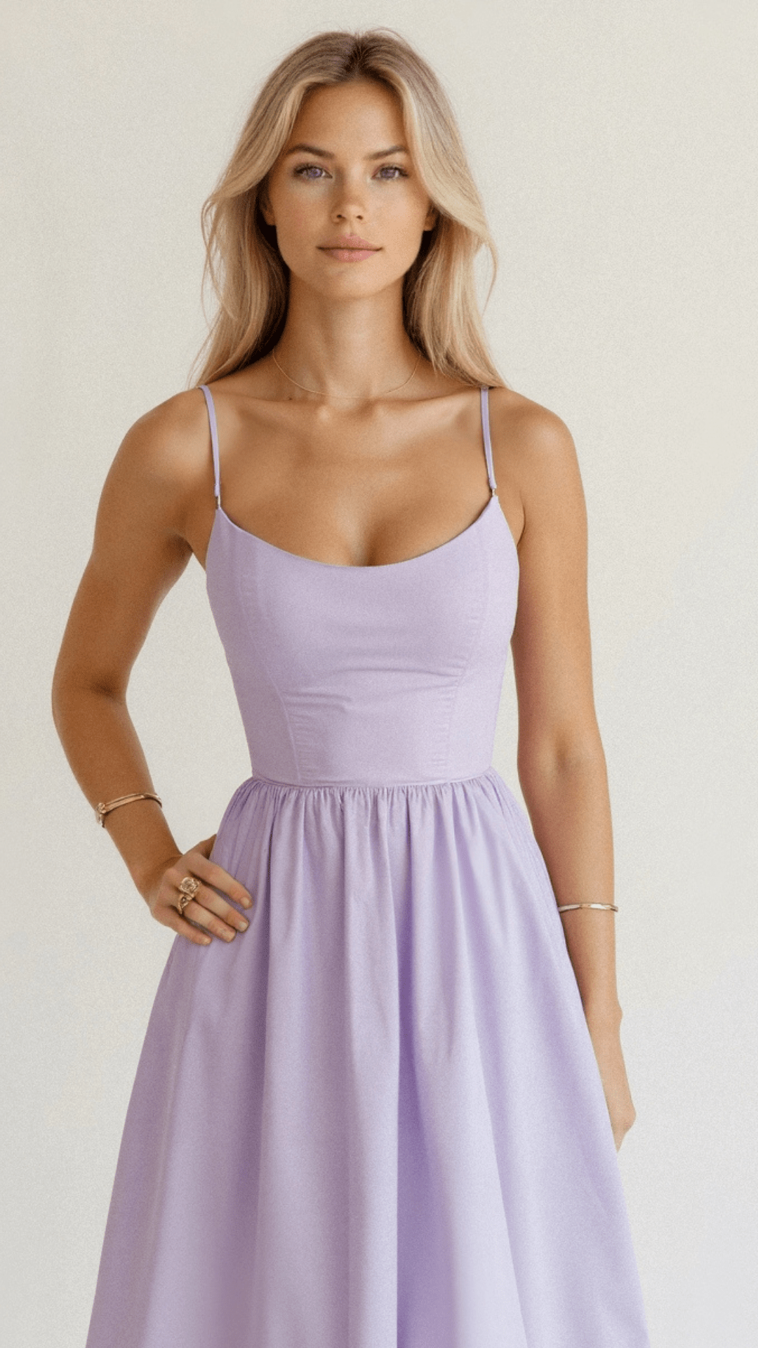 Regine | Women's A-Linien-Midi Dress in Ascot-Style