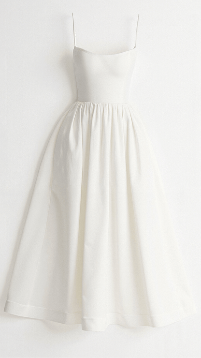 Regine | Women's A-Linien-Midi Dress in Ascot-Style