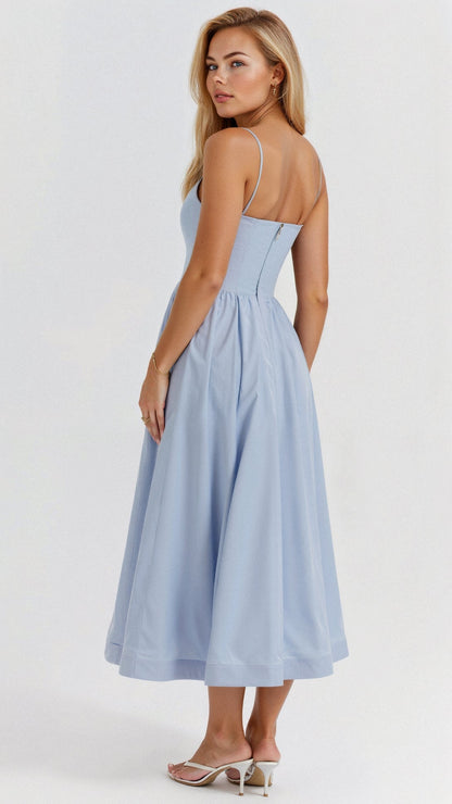 Regine | Women's A-Linien-Midi Dress in Ascot-Style