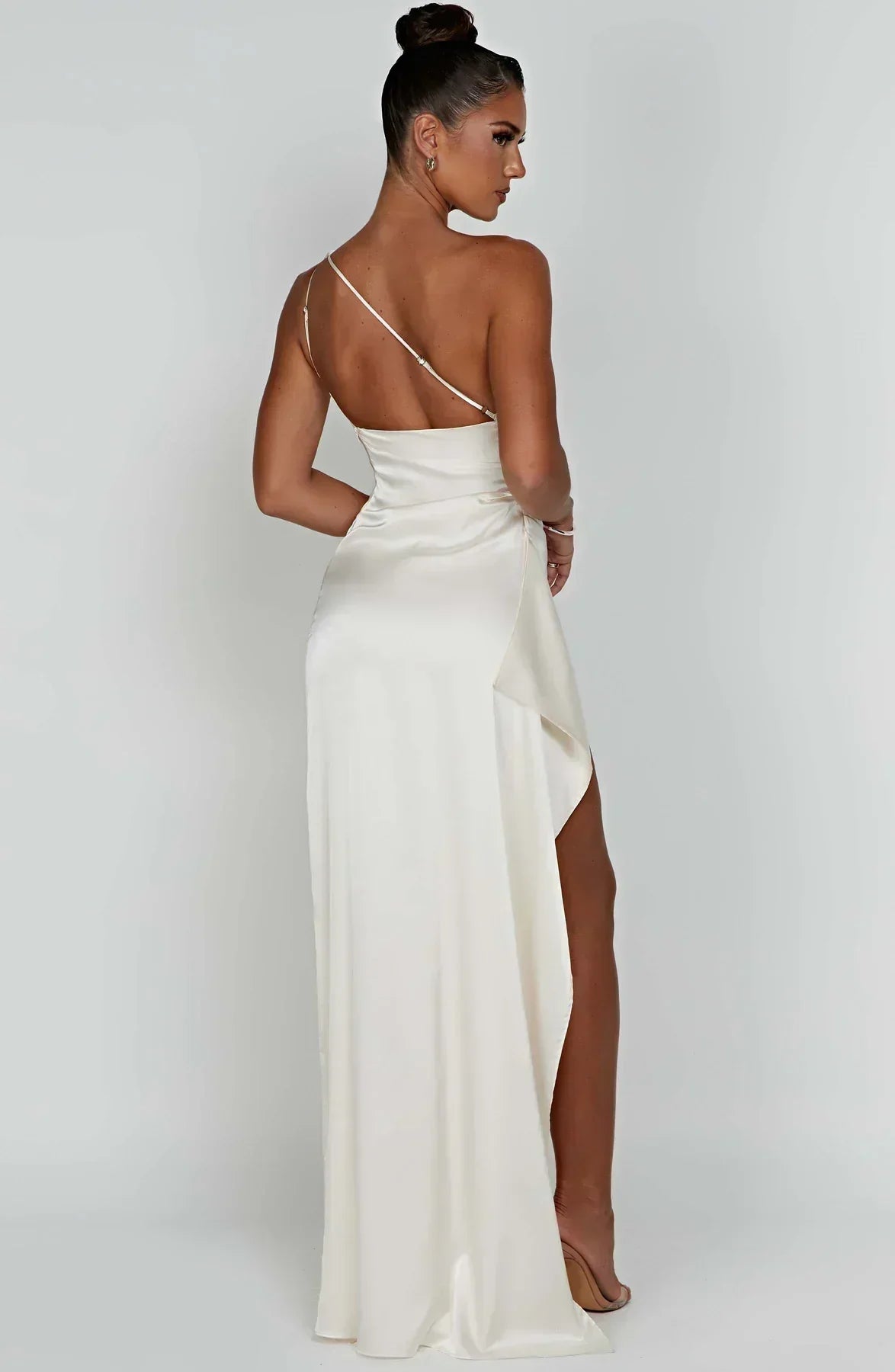 Petra | Women's One-Shoulder Maxi Dress with Slit