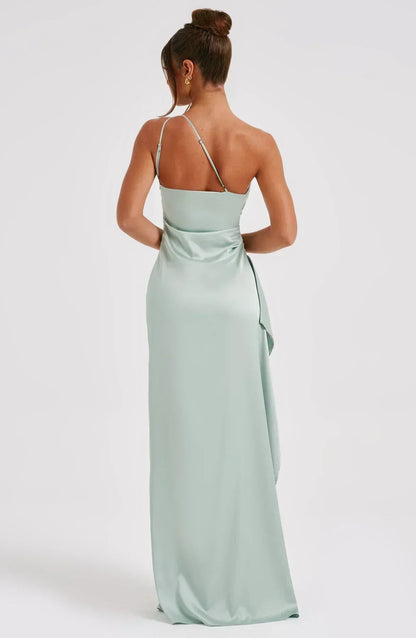 Petra | Women's One-Shoulder Maxi Dress with Slit