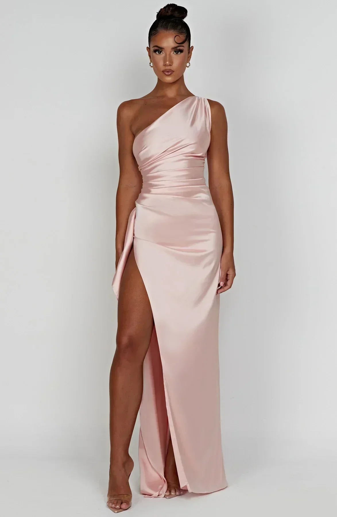 Petra | Women's One-Shoulder Maxi Dress with Slit
