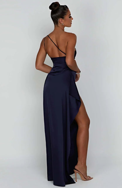 Petra | Women's One-Shoulder Maxi Dress with Slit