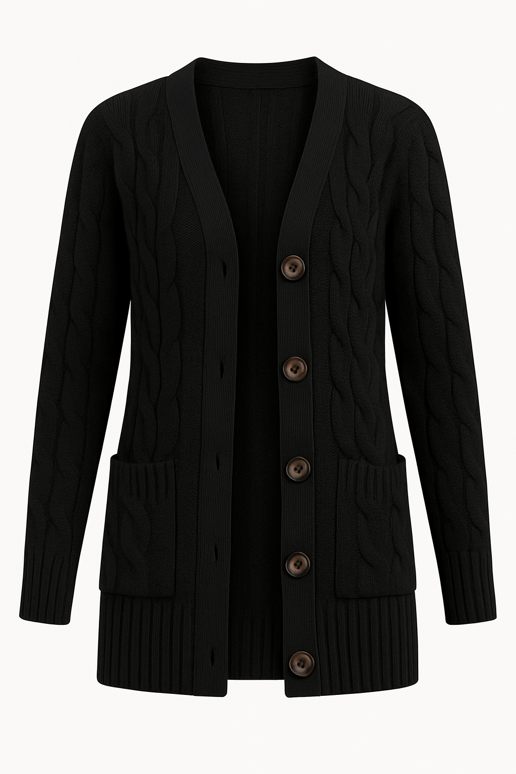 Andrea | Women's Spring Cable Knit Knit Cardigan