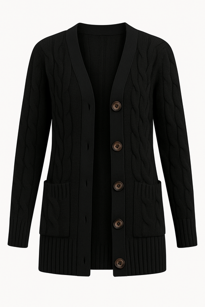 Andrea | Women's Spring Cable Knit Knit Cardigan
