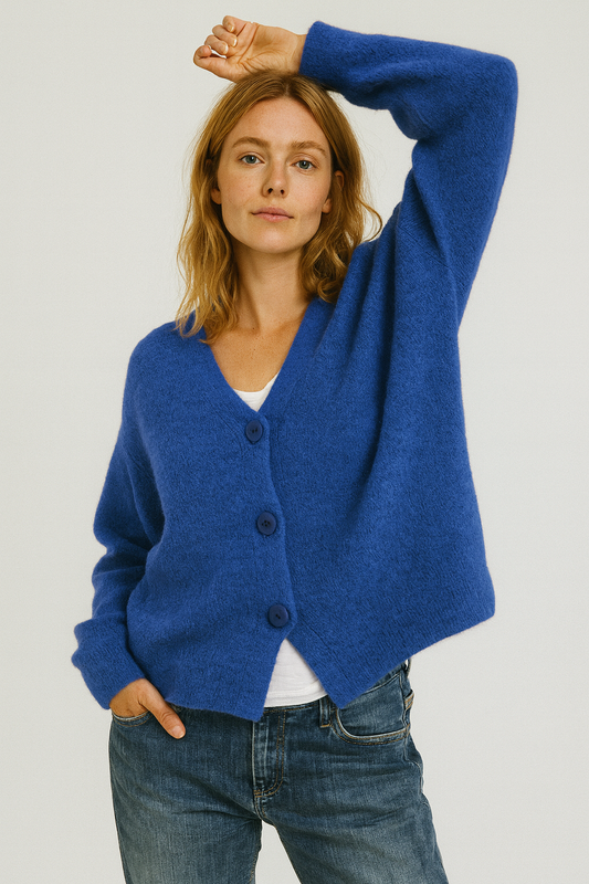 Sandra | Women's Casual Cardigan with Button Placket