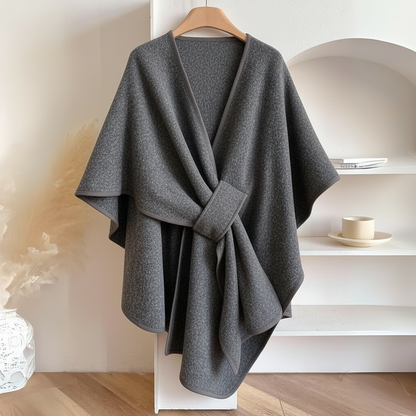 Veronika | Women's Draped Wrap-Vest with Waist Belt