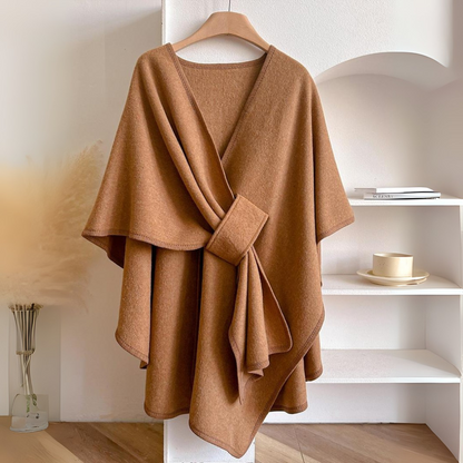 Veronika | Women's Draped Wrap-Vest with Waist Belt