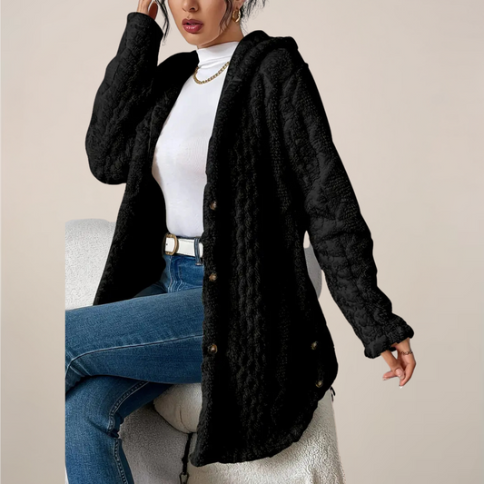 Rita | Women's Hoodie Jacket with Structured Look In Long Shape
