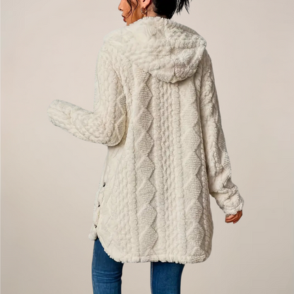 Rita | Women's Hoodie Jacket with Structured Look In Long Shape