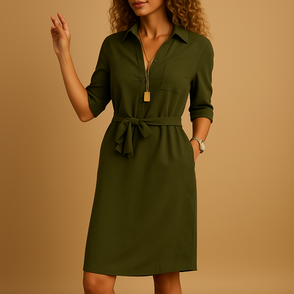 Johanna | Women's Spring Shirt Dress with Belt