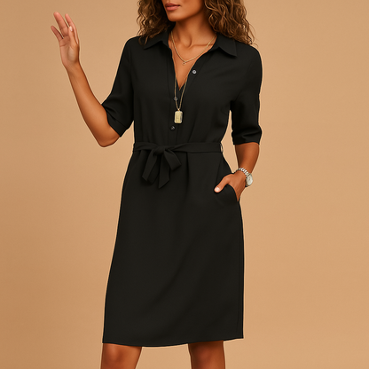 Johanna | Women's Spring Shirt Dress with Belt