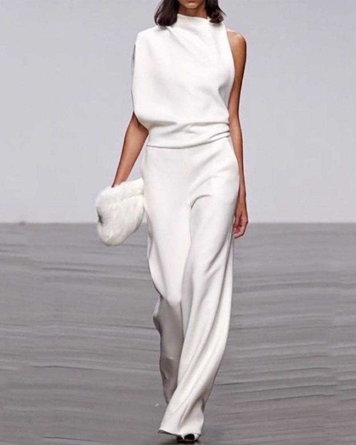 Vivienne | Women's Wide-Leg Elegant Flattering Jumpsuit