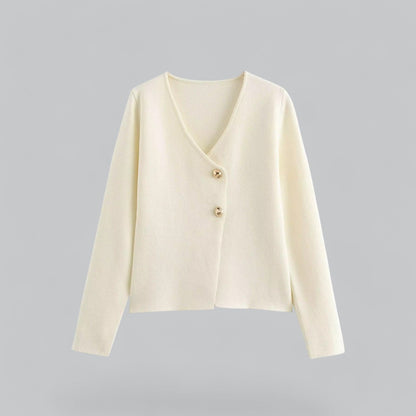Annika | Women's Spring Minimalist Cardigan with Buttons