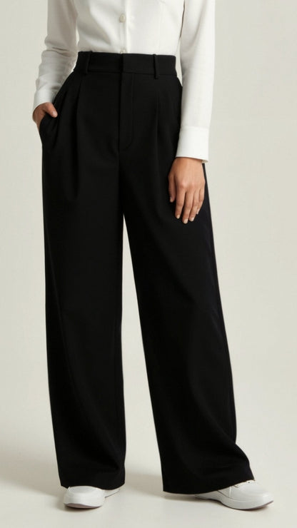 Gabriela | Women's Spring High-Waist Wide Pants