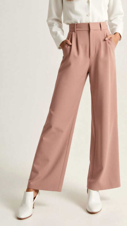 Barbara | Women's Wide-Leg Pants with High Waist