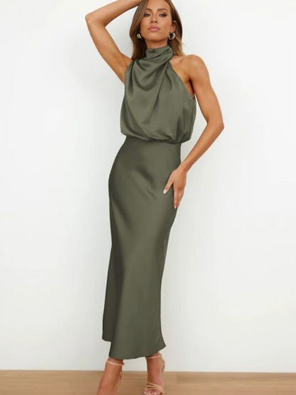 Doris | Women's Chic Halter Neck Evening Dress