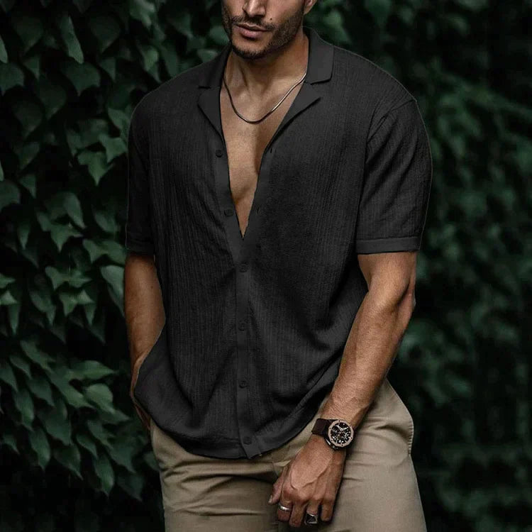 Giorgio | Men’s Short Sleeve Relaxed Button-Up