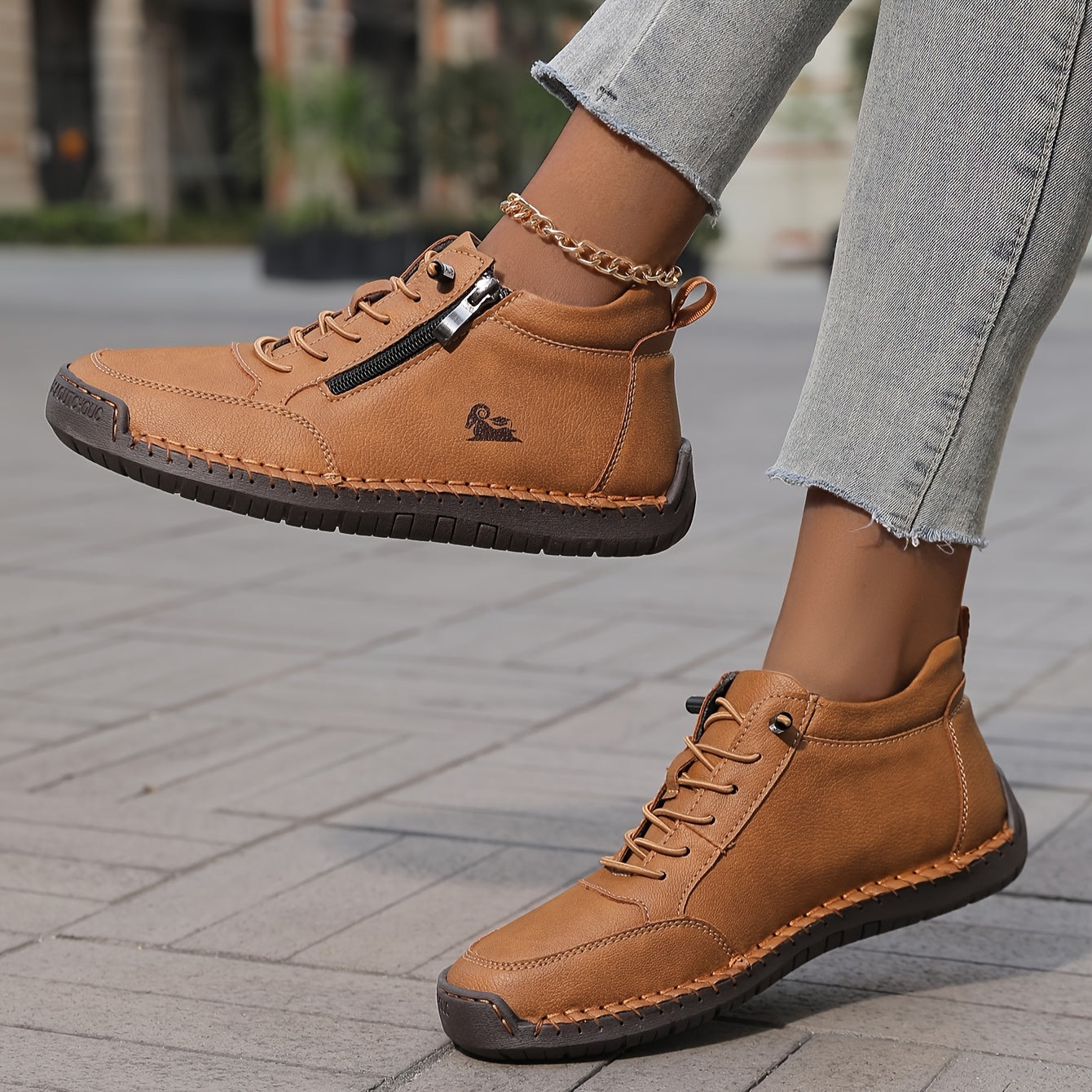 Tegan | Women's Laid-Back Lace-Up Shoes Zip