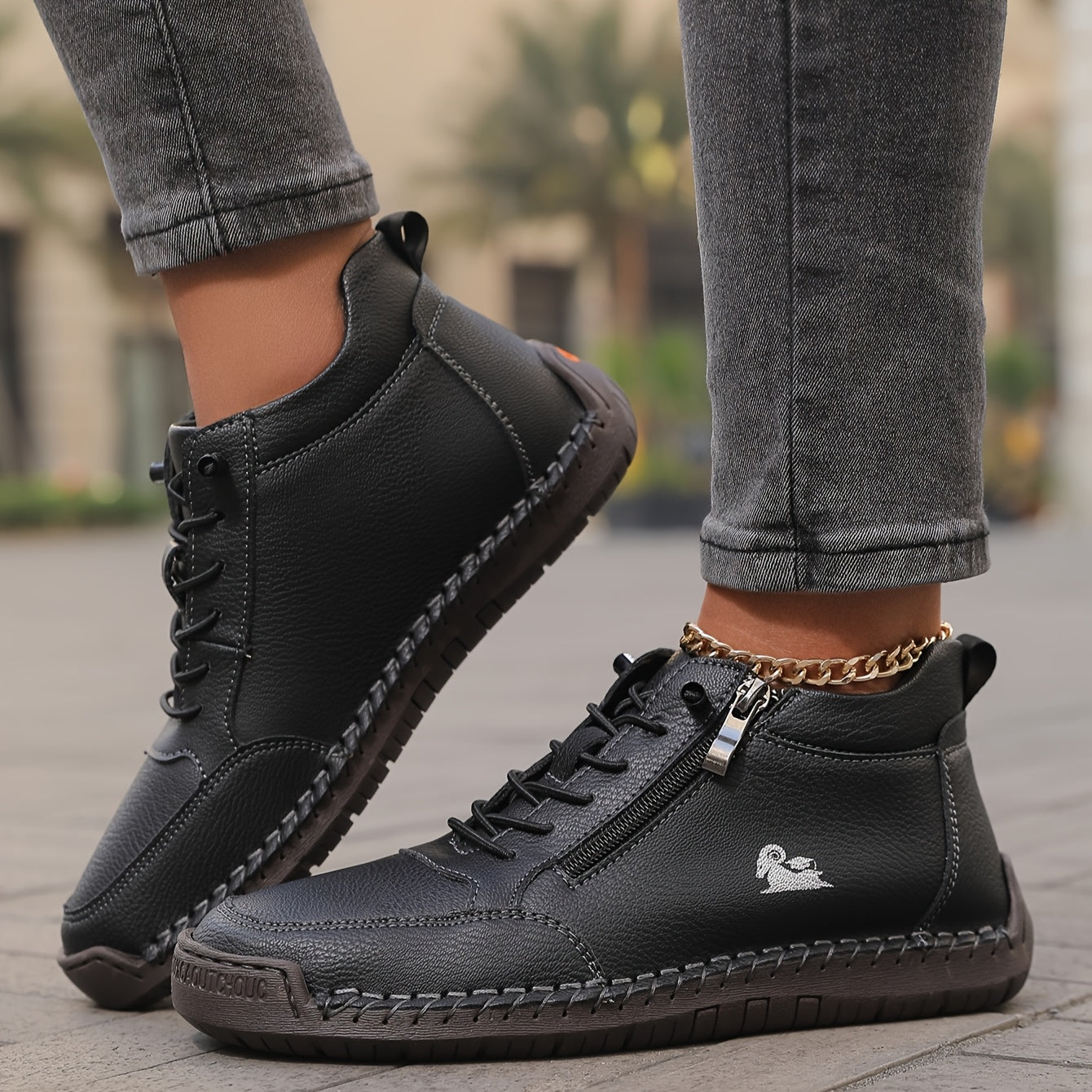 Tegan | Women's Laid-Back Lace-Up Shoes Zip