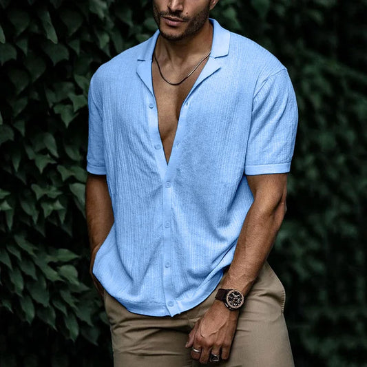 Giorgio | Men’s Short Sleeve Relaxed Button-Up