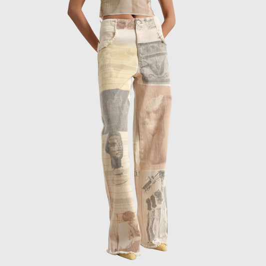 Pascalina | Women's Wide-Leg High-Waist Classic Jeans
