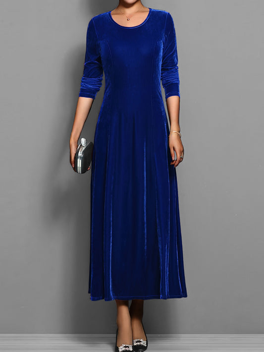 Jolanda | Women's Velvet A-Line Elegant Dress