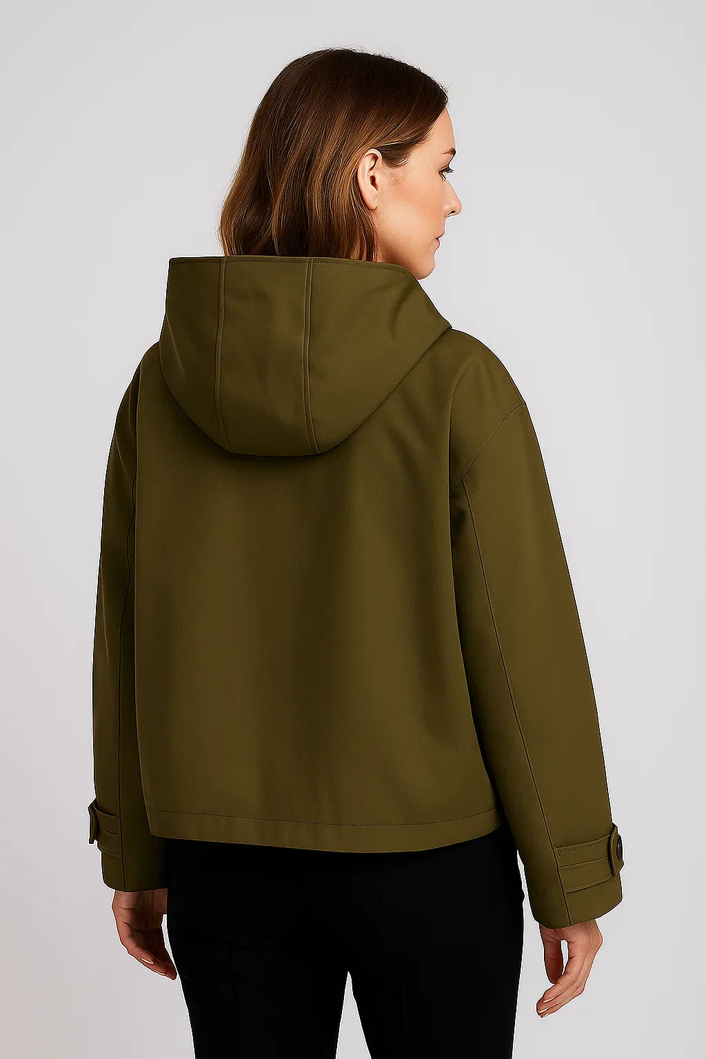 Gabriela | Women's Lightweight Waterproof Rain Jacket with Button Placket