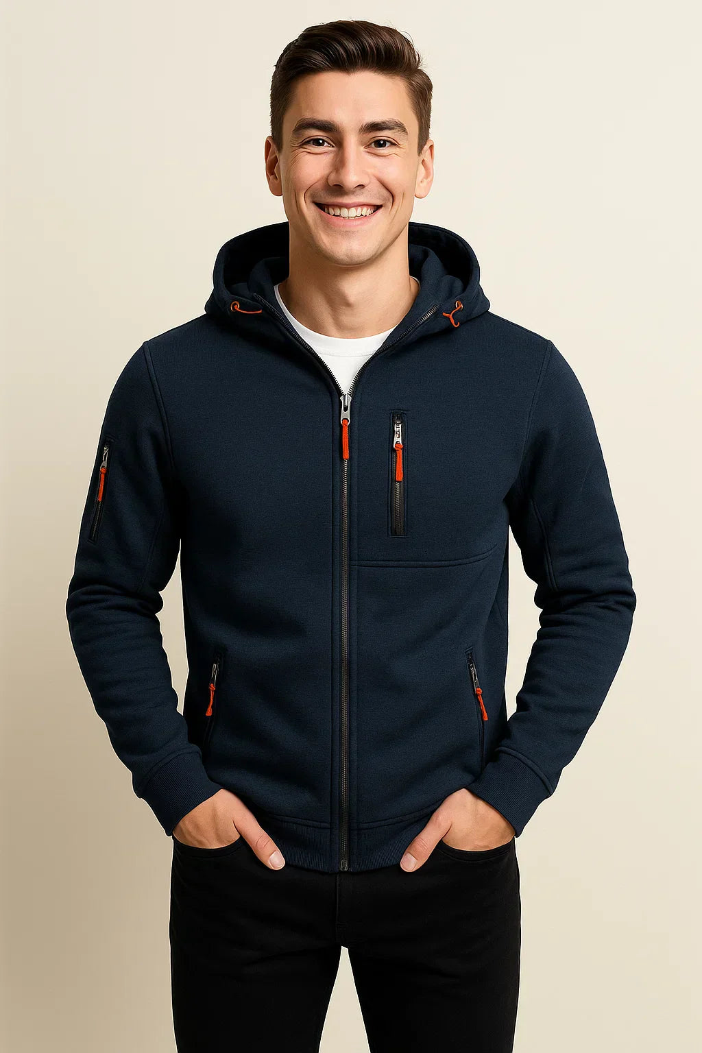 Alexander | Men's Casual Hooded Jacket with Pockets