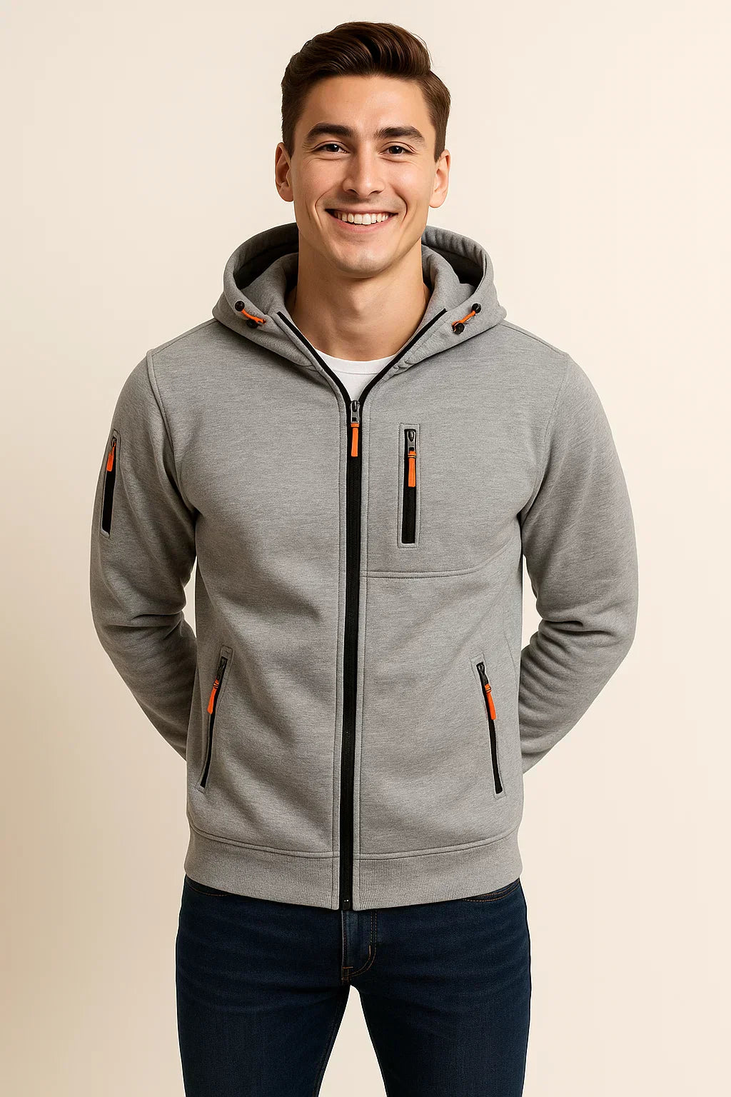 Alexander | Men's Casual Hooded Jacket with Pockets