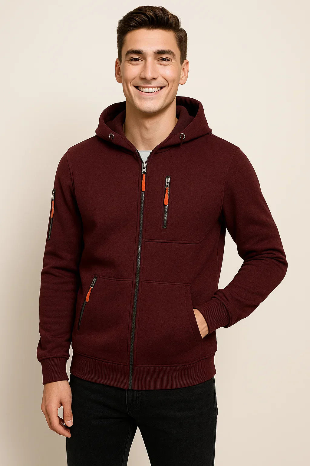 Alexander | Men's Casual Hooded Jacket with Pockets