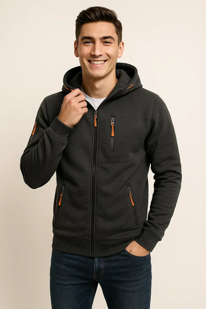 Alexander | Men's Casual Hooded Jacket with Pockets