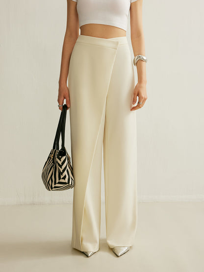 Luna | Asymmetric Wrap-Front Pants