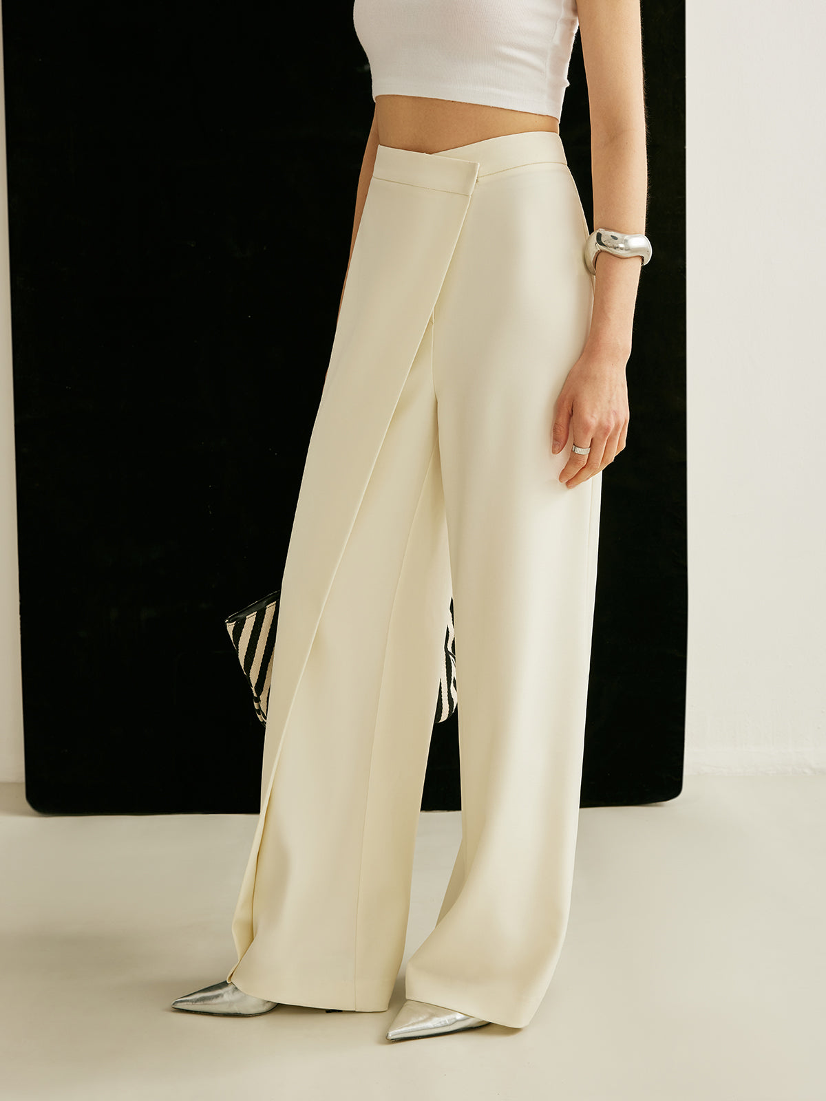 Luna | Asymmetric Wrap-Front Pants
