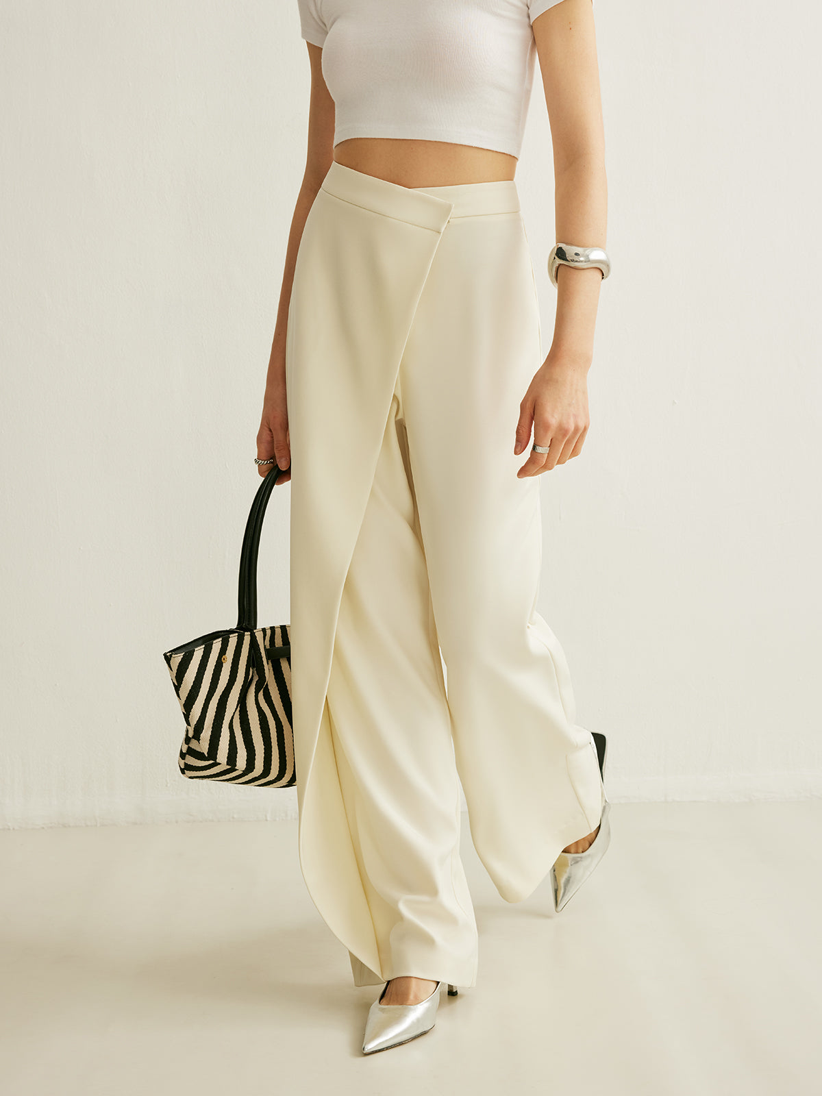 Luna | Asymmetric Wrap-Front Pants