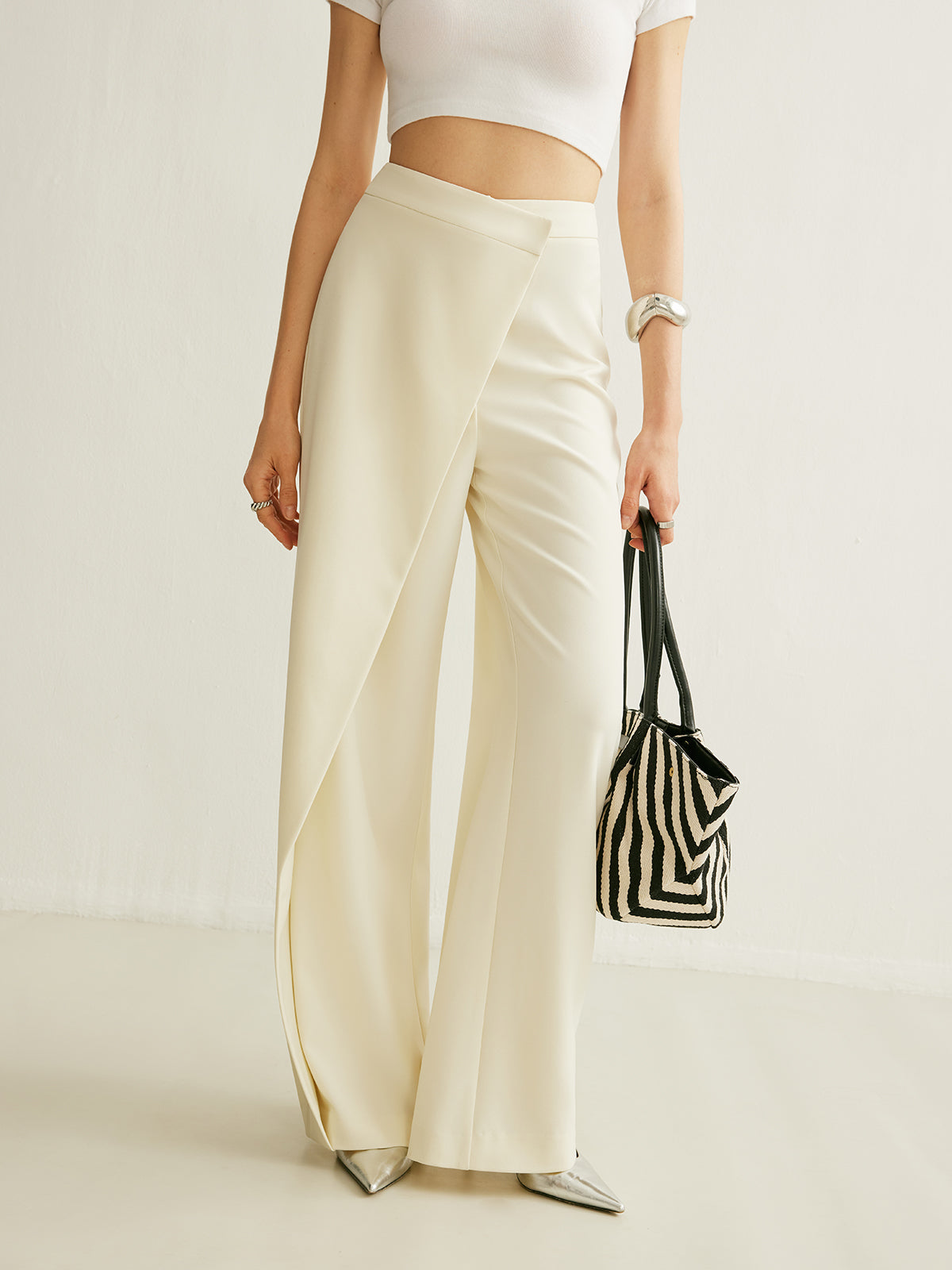 Luna | Asymmetric Wrap-Front Pants
