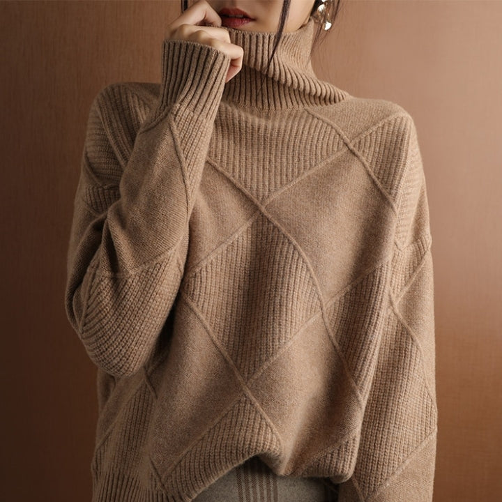 Natalie | Cozy Cable Knit Turtleneck Sweater