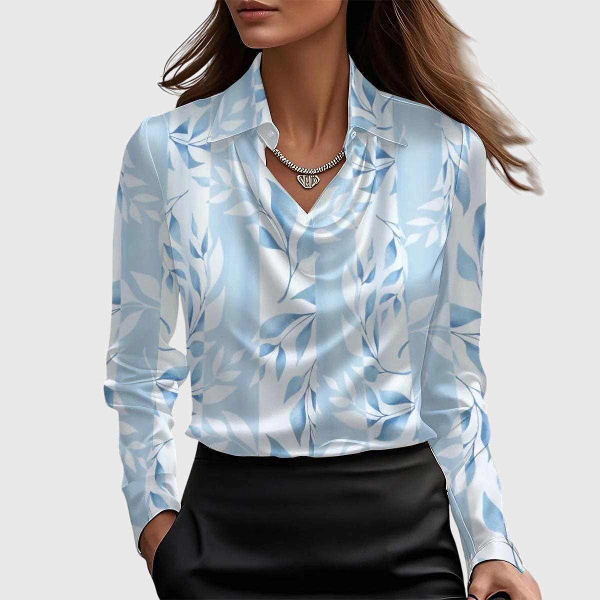Bianca | Pleated Women's Elegant Lightweight Blouse