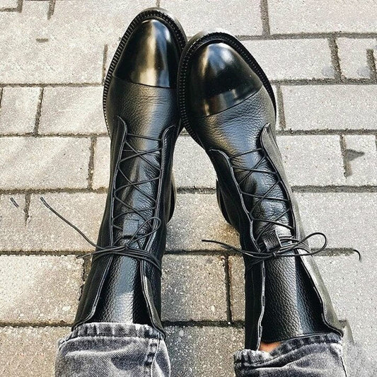 Doris | Women's Elegant Pointed-Toe Boots with Block Heel