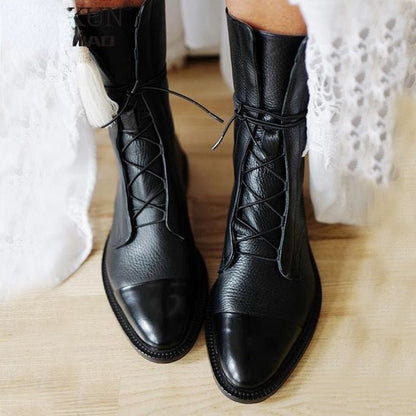 Doris | Women's Elegant Pointed-Toe Boots with Block Heel