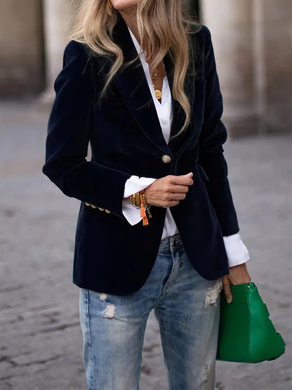 Sabina | Women's Classic Blazer with One-Button-Closure