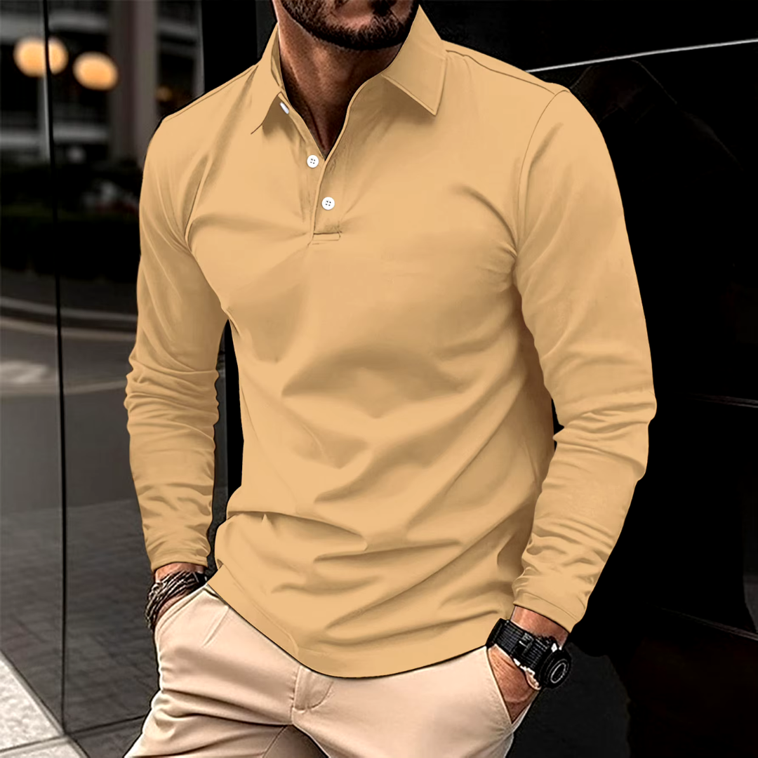 Lorenzo | Men’s Long Sleeve Executive Polo